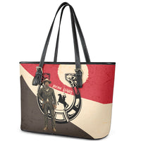 Isom Dart Legend Of The West Leather Tote Bag Vintage Horseshoe Western