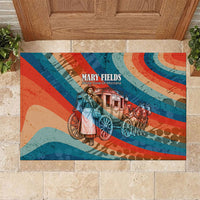 Mary Fields Stagecoach Rubber Doormat Vintage Retro Grunge Aesthetic Wild West History