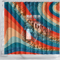 Mary Fields Stagecoach Shower Curtain Vintage Retro Grunge Aesthetic Wild West History