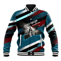 Mary Fields The White Crow Baseball Jacket Vintage Grunge Wild West Portrait And Crow