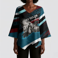 Mary Fields The White Crow Kimono Sleeve Blouse Vintage Grunge Wild West Portrait And Crow