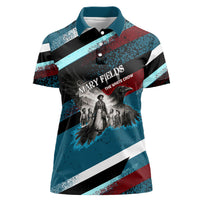 Mary Fields The White Crow Women Polo Shirt Vintage Grunge Wild West Portrait And Crow