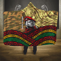 Ibrahim Traore Burkina Faso Hooded Blanket West African Revolutionary Art