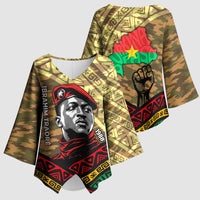 Ibrahim Traore Burkina Faso Kimono Sleeve Blouse West African Revolutionary Art