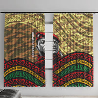 Ibrahim Traore Burkina Faso Window Curtain West African Revolutionary Art