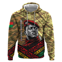 Ibrahim Traore Burkina Faso Zip Hoodie West African Revolutionary Art