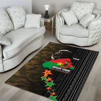 Ibrahim Traore Burkina Faso Make Africa Great Again Area Rug West African Patriotic Military Tribal Patterns