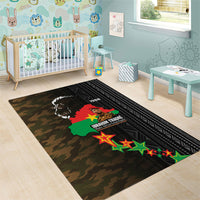 Ibrahim Traore Burkina Faso Make Africa Great Again Area Rug West African Patriotic Military Tribal Patterns