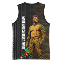 Ibrahim Traore Burkina Faso Make Africa Great Again Basketball Jersey West African Patriotic Military Tribal Patterns
