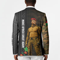 Ibrahim Traore Burkina Faso Make Africa Great Again Blazer West African Patriotic Military Tribal Patterns