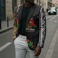 Ibrahim Traore Burkina Faso Make Africa Great Again Blazer West African Patriotic Military Tribal Patterns