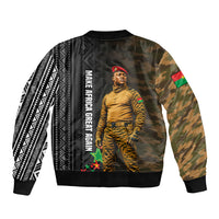 Ibrahim Traore Burkina Faso Make Africa Great Again Bomber Jacket West African Patriotic Military Tribal Patterns