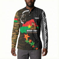 Ibrahim Traore Burkina Faso Make Africa Great Again Button Sweatshirt West African Patriotic Military Tribal Patterns