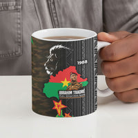 Ibrahim Traore Burkina Faso Make Africa Great Again Ceramic Mug West African Patriotic Military Tribal Patterns
