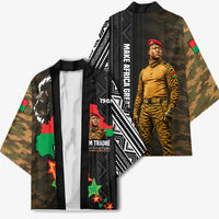 Ibrahim Traore Burkina Faso Make Africa Great Again Kimono West African Patriotic Military Tribal Patterns