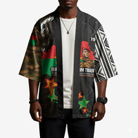 Ibrahim Traore Burkina Faso Make Africa Great Again Kimono West African Patriotic Military Tribal Patterns