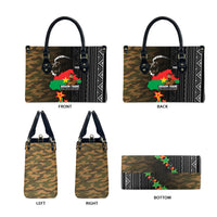 Ibrahim Traore Burkina Faso Make Africa Great Again Leather Bag West African Patriotic Military Tribal Patterns