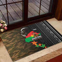 Ibrahim Traore Burkina Faso Make Africa Great Again Rubber Doormat West African Patriotic Military Tribal Patterns