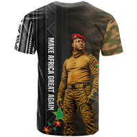 Ibrahim Traore Burkina Faso Make Africa Great Again T shirt West African Patriotic Military Tribal Patterns