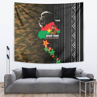 Ibrahim Traore Burkina Faso Make Africa Great Again Tapestry West African Patriotic Military Tribal Patterns