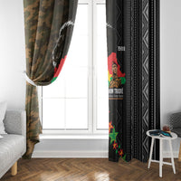 Ibrahim Traore Burkina Faso Make Africa Great Again Window Curtain West African Patriotic Military Tribal Patterns