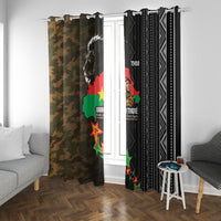 Ibrahim Traore Burkina Faso Make Africa Great Again Window Curtain West African Patriotic Military Tribal Patterns