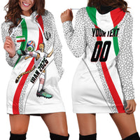 Personalized Iran Football Cheetah Hoodie Dress Persian Cheetah Graphic With Iranian Flag And Symbol