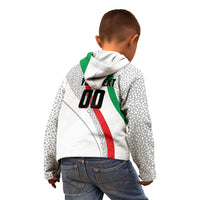 Personalized Iran Football Cheetah Kid Hoodie Persian Cheetah Graphic With Iranian Flag And Symbol