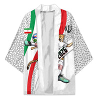 Personalized Iran Football Cheetah Kimono Persian Cheetah Graphic With Iranian Flag And Symbol