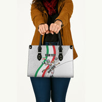 Personalized Iran Football Cheetah Leather Bag Persian Cheetah Graphic With Iranian Flag And Symbol