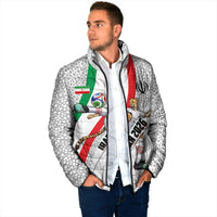 Personalized Iran Football Cheetah Padded Jacket Persian Cheetah Graphic With Iranian Flag And Symbol