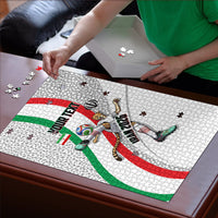 Personalized Iran Football Cheetah Puzzle Persian Cheetah Graphic With Iranian Flag And Symbol