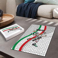 Personalized Iran Football Cheetah Puzzle Persian Cheetah Graphic With Iranian Flag And Symbol