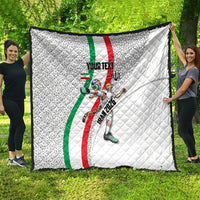 Personalized Iran Football Cheetah Quilt Persian Cheetah Graphic With Iranian Flag And Symbol