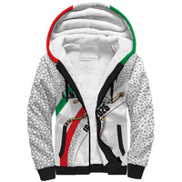 Personalized Iran Football Cheetah Sherpa Hoodie Persian Cheetah Graphic With Iranian Flag And Symbol