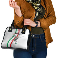 Personalized Iran Football Cheetah Shoulder Handbag Persian Cheetah Graphic With Iranian Flag And Symbol