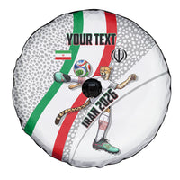 Personalized Iran Football Cheetah Spare Tire Cover Persian Cheetah Graphic With Iranian Flag And Symbol