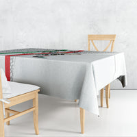 Personalized Iran Football Cheetah Tablecloth Persian Cheetah Graphic With Iranian Flag And Symbol