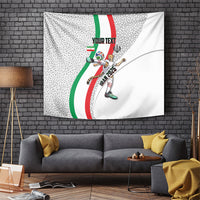 Personalized Iran Football Cheetah Tapestry Persian Cheetah Graphic With Iranian Flag And Symbol