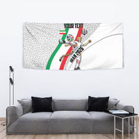 Personalized Iran Football Cheetah Tapestry Persian Cheetah Graphic With Iranian Flag And Symbol