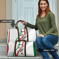 Personalized Iran Football Cheetah Travel Bag Persian Cheetah Graphic With Iranian Flag And Symbol