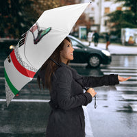 Personalized Iran Football Cheetah Umbrella Persian Cheetah Graphic With Iranian Flag And Symbol
