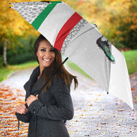Personalized Iran Football Cheetah Umbrella Persian Cheetah Graphic With Iranian Flag And Symbol