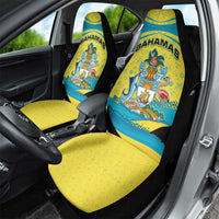 Bahamas Flag Car Seat Cover with National Coat of Arms and Sea Turtle Design - Wonder Print Shop