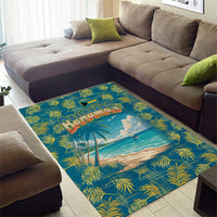 Bahamas Area Rug with Tropical Beach Sunset Palm Tree Ocean Spirit