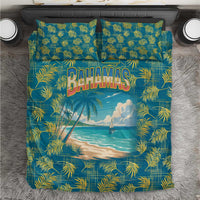 Bahamas Bedding Set with Tropical Beach Sunset Palm Tree Ocean Spirit