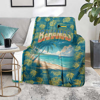 Bahamas Blanket with Tropical Beach Sunset Palm Tree Ocean Spirit