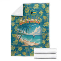 Bahamas Blanket with Tropical Beach Sunset Palm Tree Ocean Spirit
