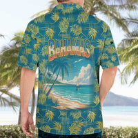 Bahamas Hawaiian Shirt with Tropical Beach Sunset Palm Tree Ocean Spirit