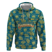 Bahamas Hoodie with Tropical Beach Sunset Palm Tree Ocean Spirit